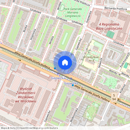 Generała Józefa Hallera, Gajowice, Fabryczna, Wrocław, dolnośląskie