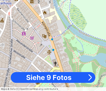 Schöne 2-Zimmerwohnung - Parkett - Königstraße - Schönes Bad mit Du... - Foto 1