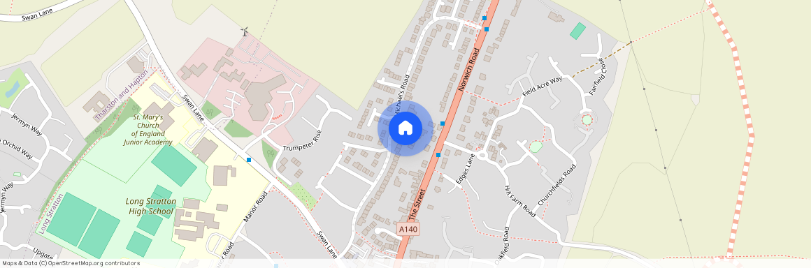 St Michaels Road, Norwich, Long Stratton