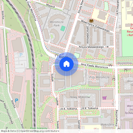 ul. Jana Pawła Woronicza 33, Służewiec, Mokotów, Warszawa, mazowieckie