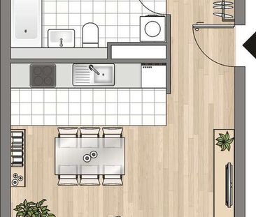 Schöne 2-Zimmerwohnung mit Balkon! - Photo 1