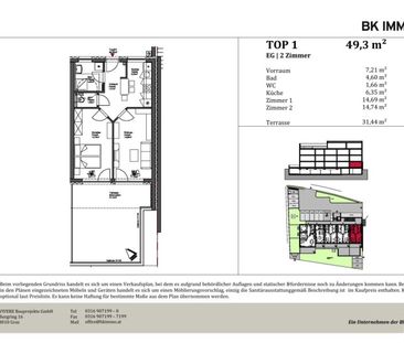 Schöne 2-Zimmer-Wohnung mit großer Terrasse in Geidorf - zu vermieten! - Photo 2