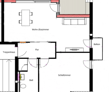 Sanierte 2-Zimmer-Dachgeschosswohnung in KN-Staad - Photo 1
