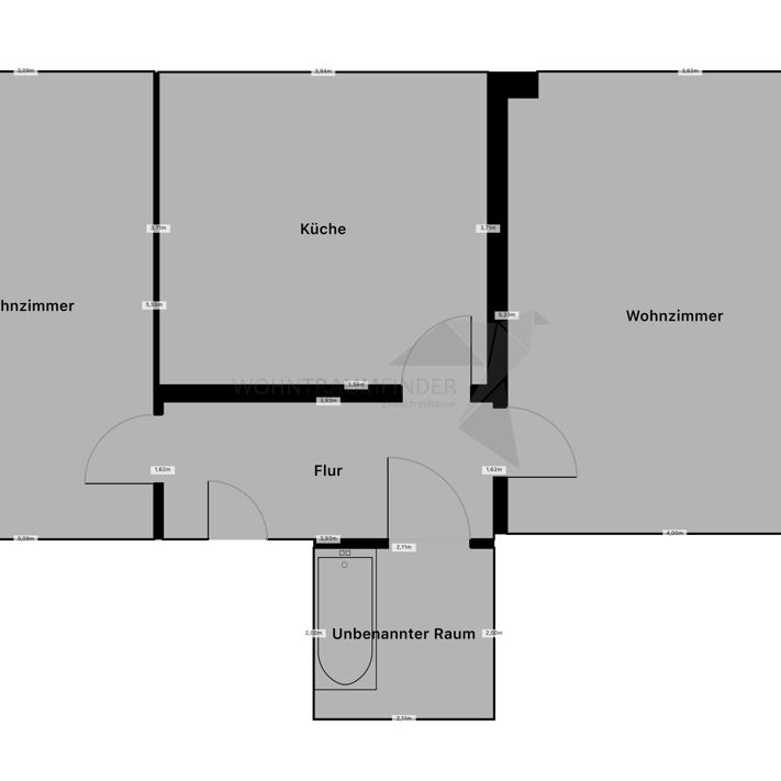 2-Zimmer-Wohnung mit großer Wohnküche in Teichwolframsdorf - Photo 1