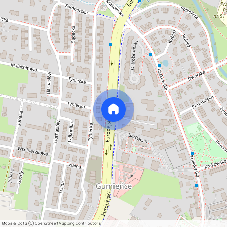 ul. Europejska, Gumieńce, Zachód, Szczecin, zachodniopomorskie