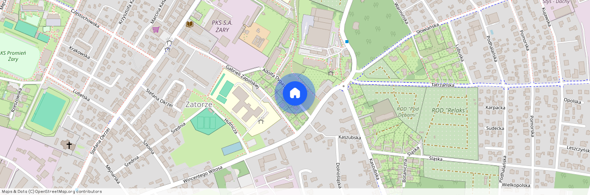 ul. Adolfa Dygasińskiego, Żary, żarski, lubuskie