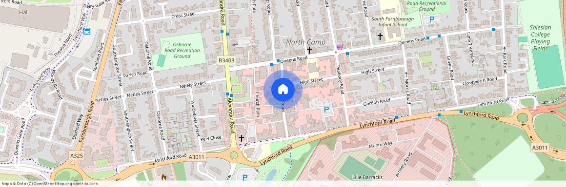 Camp Road, North Camp, GU14