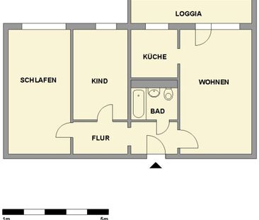 3-Raum-Wohnung - Foto 1