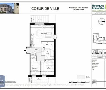 Appartement à louer 3 pièces 70.5m² - Photo 1