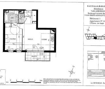 location Appartement T2 DE 42.5m² À GRETZ ARMAINVILLIERS - Photo 6
