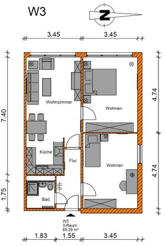 Gemütliche 3-Raumwohnung sucht neue Mieter - Photo 3