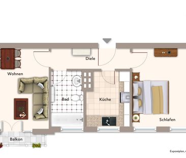 Wunderschöne 2-Raum-Wohnung mit Altstadt-Flaire - Foto 4