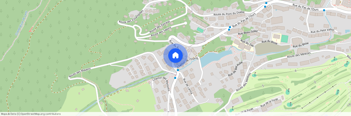 route de Lens Crans, Crans-Montana