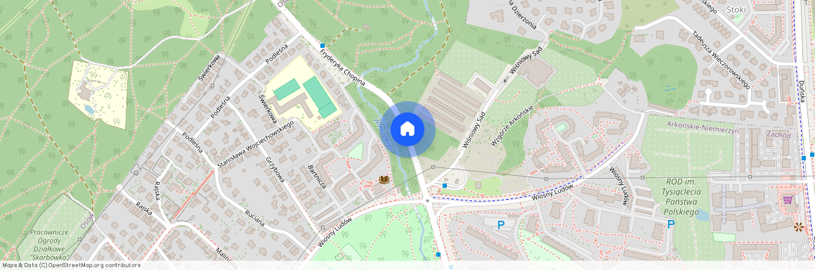 ul. Fryderyka Chopina, Arkońskie-Niemierzyn, Zachód, Szczecin, zachodniopomorskie