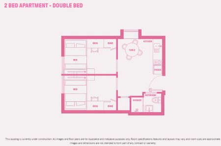 2 Bed Apartment-Double Bed with High Floor - Photo 5