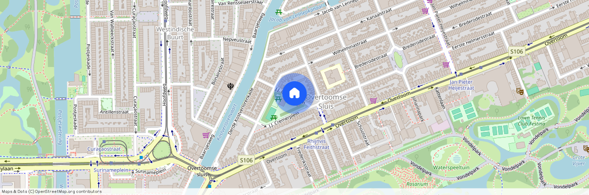 Overtoomse Sluis, 1054 TK, J.J. Cremerplein, Amsterdam