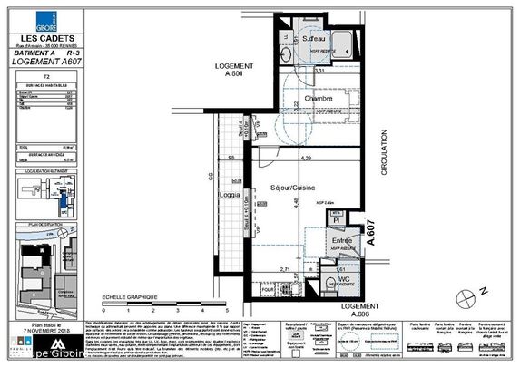 Appartement T1 à louer Rennes centre ville - 30 m² - Photo 1