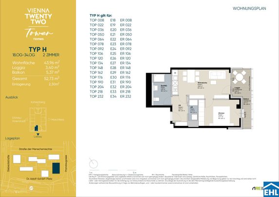 Rooftop Living bei der U1 Kagran – TOWER HOMES im V22 - Photo 1