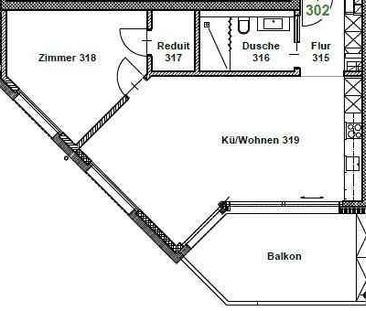 2.5 Zimmer, 65 m², 3. Stock - Photo 3