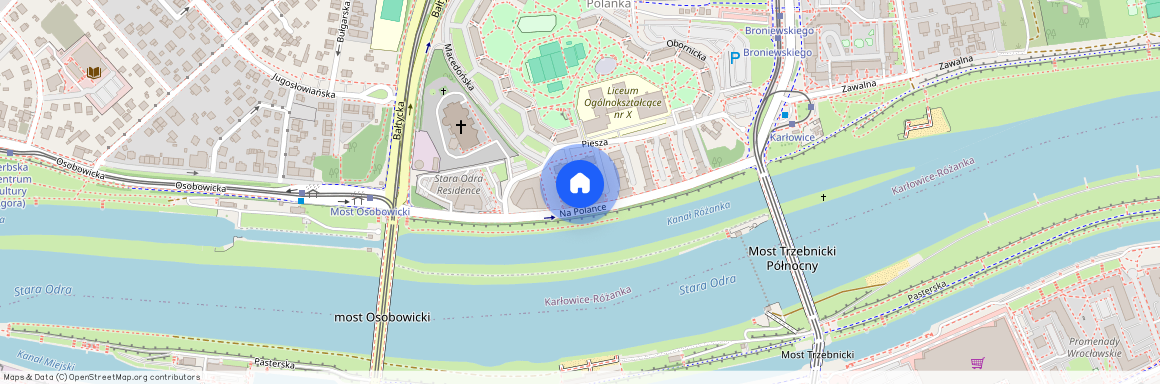 ul. Na Polance, Różanka, Psie Pole, Wrocław, dolnośląskie