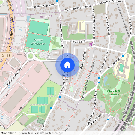 Allée de l'Orangerie, Francja, Ablon-Sur-Seine