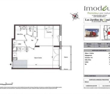 Appartement 2 pièces - - Photo 2