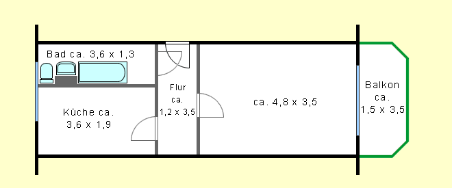Einzug ab 01.07.2025 möglich. 1-Raumwohnung in Möckern - Photo 1