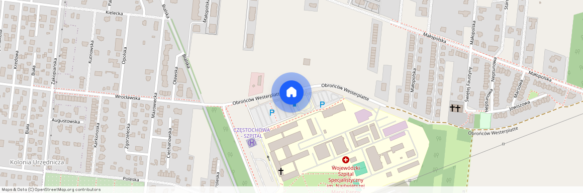 ul. Obrońców Westerplatte, Parkitka, Częstochówka-Parkitka, Częstochowa, śląskie