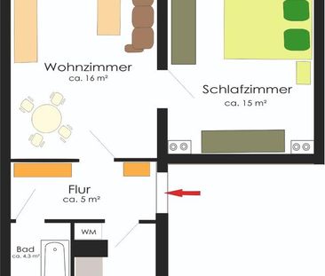 Schöne Wohnung genau für Sie mit Südbalkon!!! - Photo 1