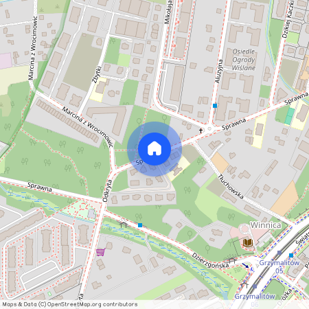 ul. Sprawna, Nowodwory, Białołęka, Warszawa, mazowieckie