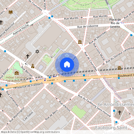 Appartement à louer rue de Monceau, Paris 8ème