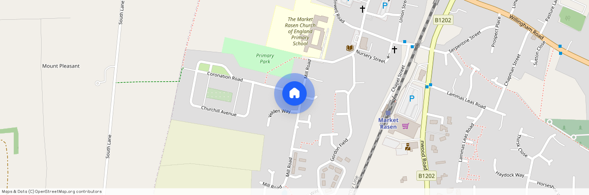 Casterton Close, Market Rasen, Mill Road