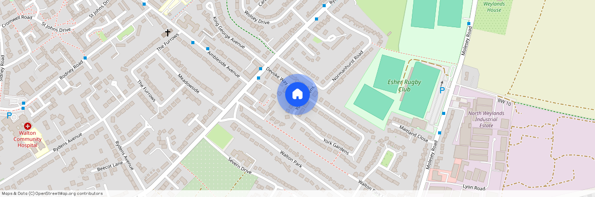 York Gardens, Walton-On-Thames KT12