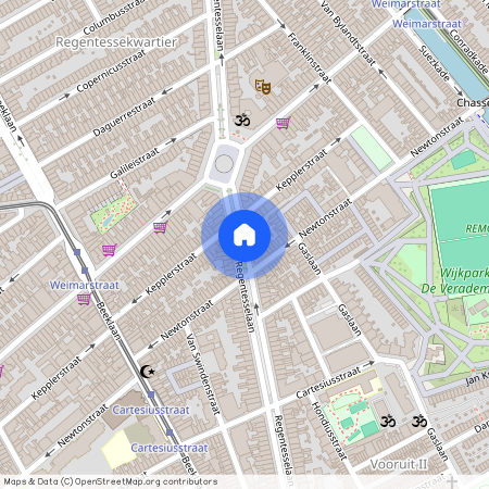 Koningsplein en omgeving, 2562 EE, Regentesselaan, Den Haag