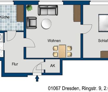 Interessante 2-Zimmer-Stadt-Wohnung - Photo 1