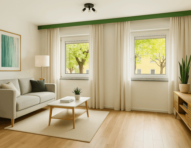 NEU: Helle, renovierte 2-Zimmerwohnung mit Garage in Schweinfurt zu vermieten - Foto 1