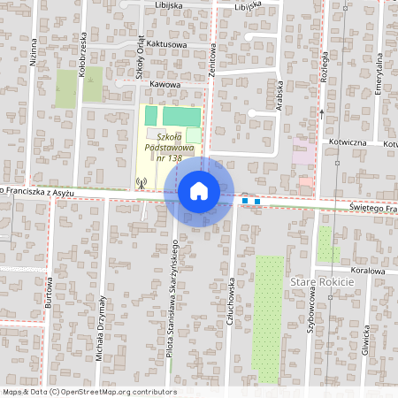 ul. św. Franciszka z Asyżu, Rokicie, Górna, Łódź, łódzkie