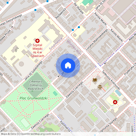 Centrum, Jana Długosza, Gliwice