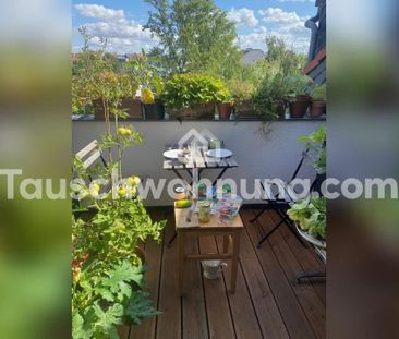 TAUSCHWOHNUNG 2-Zimmer DG-Wohnung mit Badewanne und Balkon - Photo 1