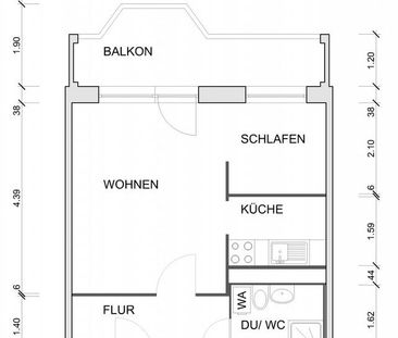 1-Zimmer-Wohnung mit bodengleicher Dusche - Photo 1