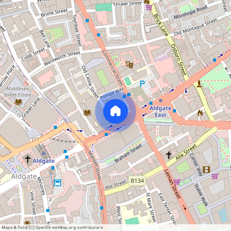 Whitechapel High Street, Aldgate East, London, E1