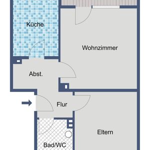 Geräumige 2-Zimmer-Wohnung mit Balkon - Photo 3