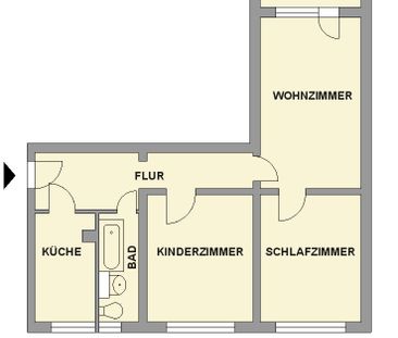 3-Raum-Familienwohnung mit Balkon - Foto 5