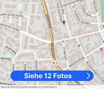 Möblierte, schöne 1-Zimmerwohnung mit Balkon in Dossenheim zu vermi... - Foto 1