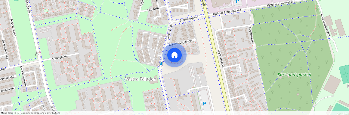 Västra Fäladen, Landskrona, Skåne, Klättermusgården 2