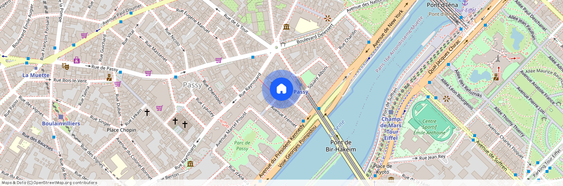 entre Rue Charles Dickens et Rue des Eaux 75016 Paris (16e arrondissement)