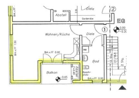 Möblierte 1,5 Zimmer Wohnung mit Balkon in Eichwalde - Photo 2
