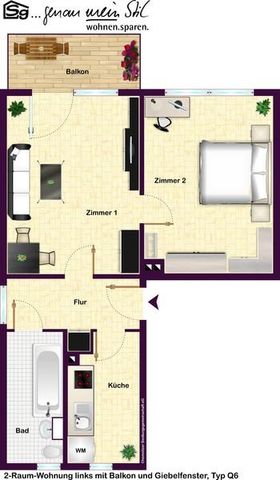 Alles im Blick! Kleine Starterwohnung mit Balkon - Photo 4