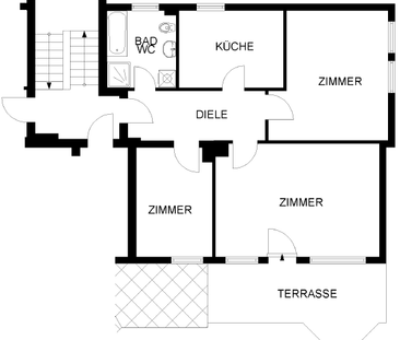 3 1/2 Zimmer mit DACHTERRASSE und GARAGE - Foto 2