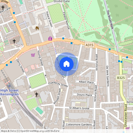 Young Street, Kensington, London, UK, W8